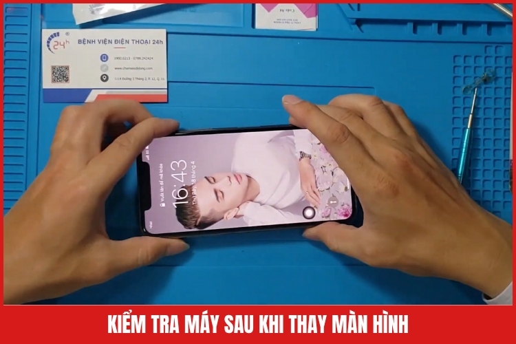 Kiểm tra máy sau khi thay màn hình