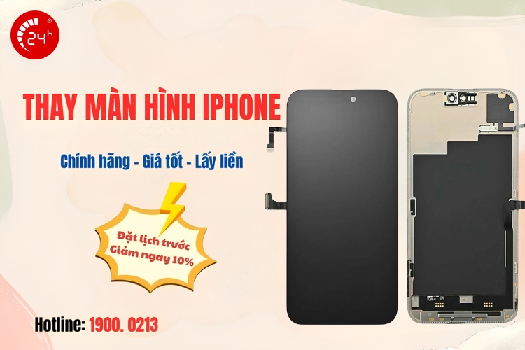 thay màn hình iphone chính hãng, giá tốt tại TPHCM