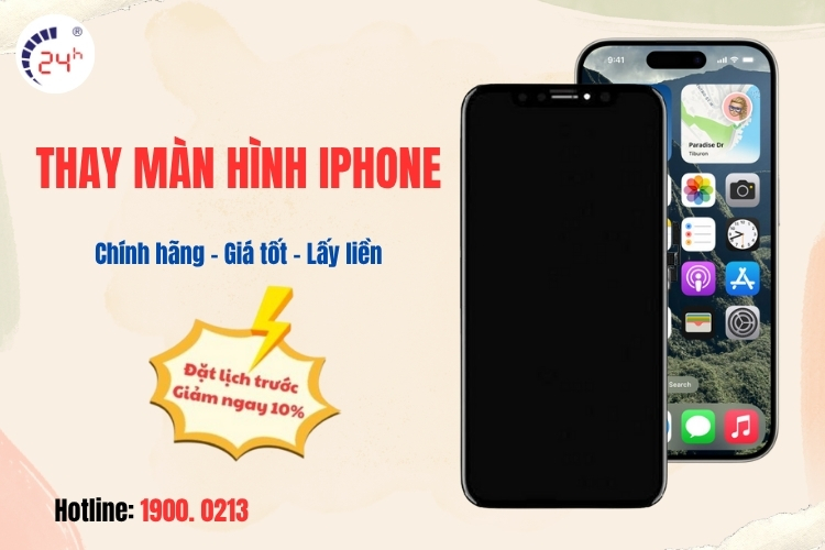 thay màn hình iphone chính hãng, giá tốt tại TPHCM