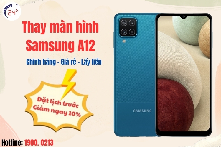 Dịch vụ thay màn hình Samsung A12 tại TP HCM