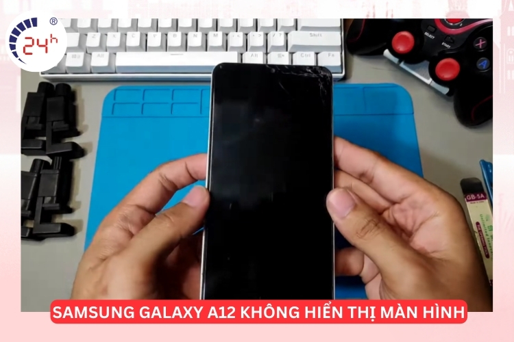 màn hình samsung galaxy a12 không hiển thị