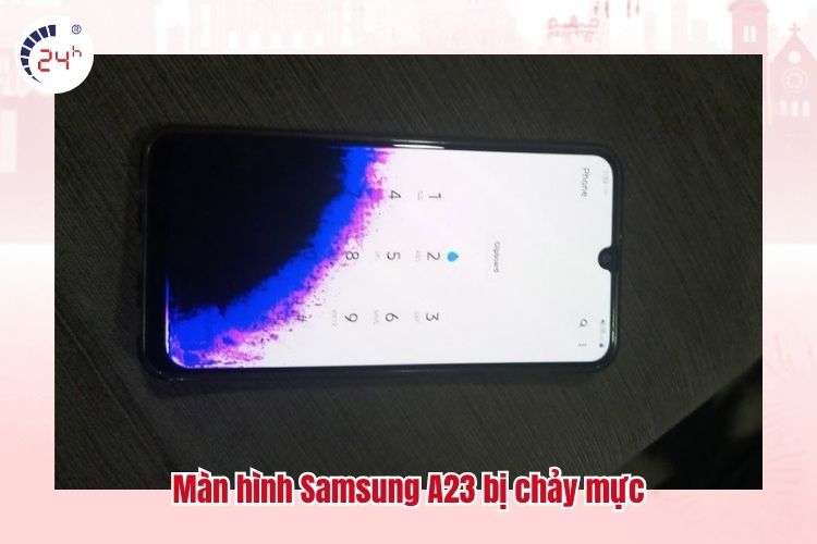 Màn hình Samsung A23 bị chảy mực