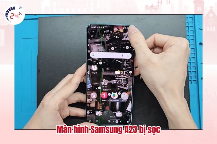 Màn hình Samsung A23 bị sọc