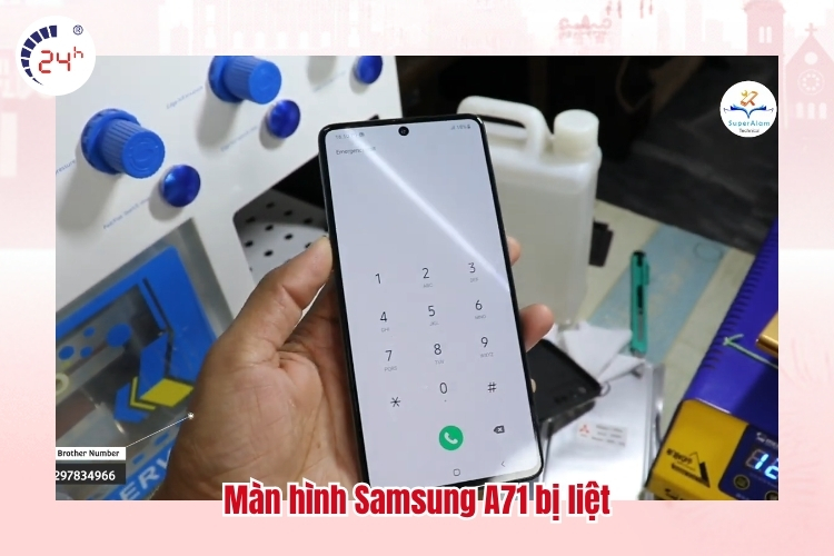 Màn hình Samsung A71 bị liệt