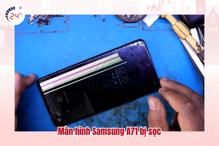 Màn hình Samsung A71 bị sọc
