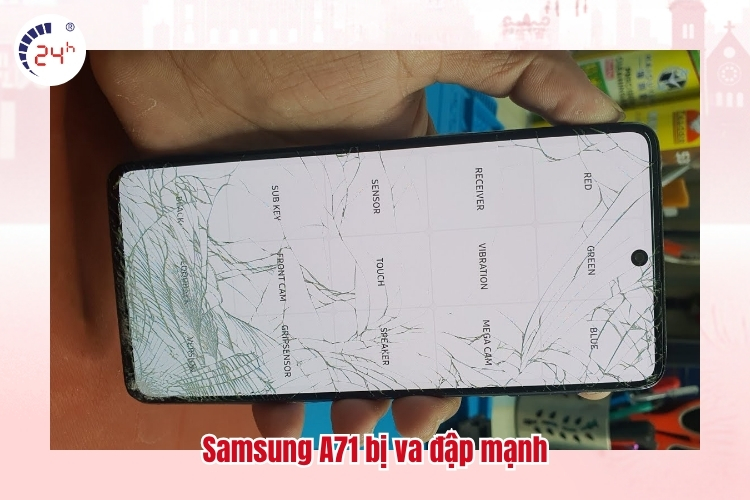 Samsung A71 bị va đập mạnh