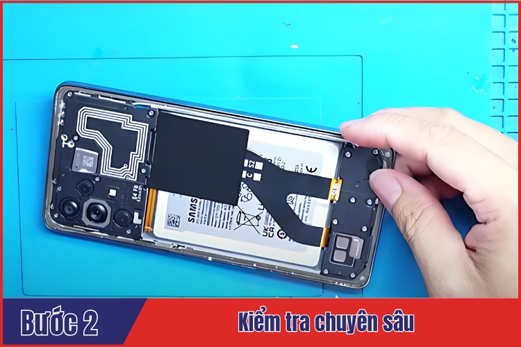 kiểm tra chuyên sâu tình trạng màn hình Samsung A73 5G