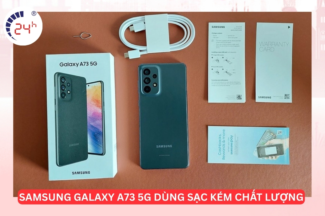 Samsung A37 5G sử dụng sạc kém chất lượng