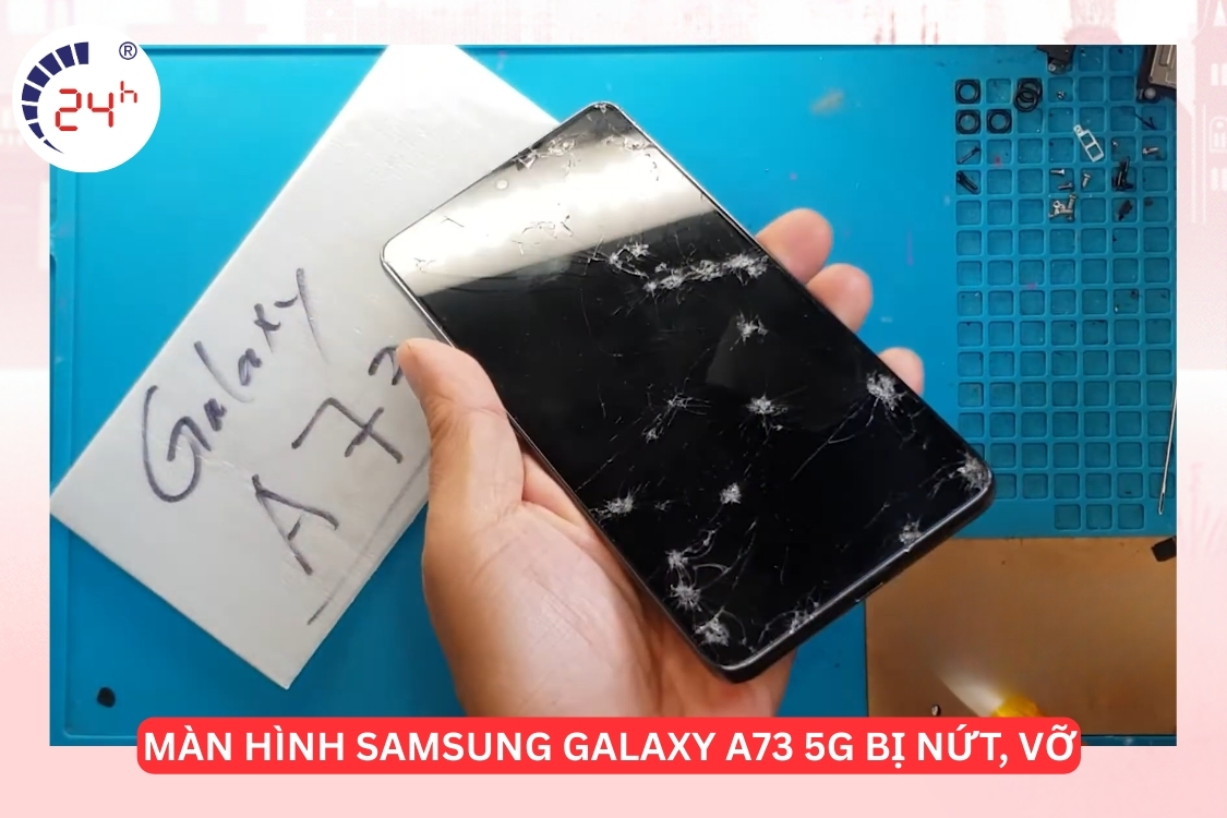 màn hình Samsung Galaxy A73 5G bị nứt