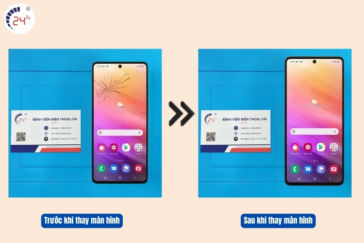 Quy trình thay màn hình Samsung A73 5G bước 4