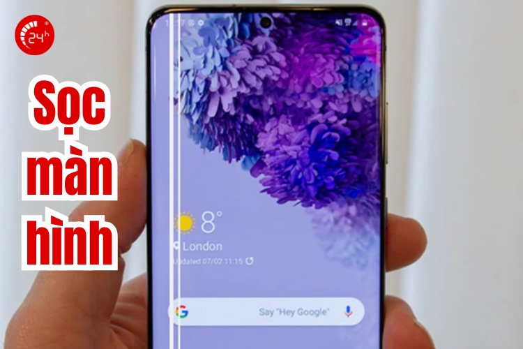 samsung s26 plus bị sọc màn