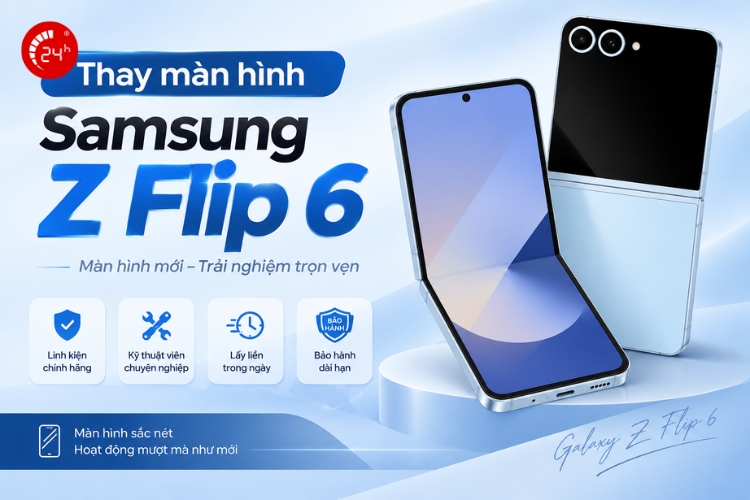 thay màn hình samsung galaxy z flip 6