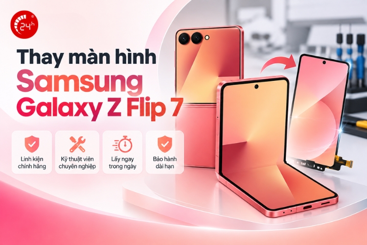 thay màn hình samsung z flip 7