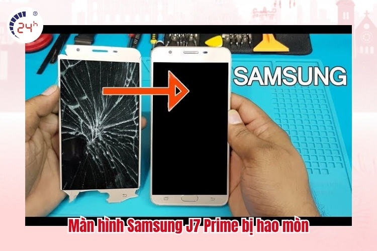 Màn hình Samsung J7 Prime bị hao mòn