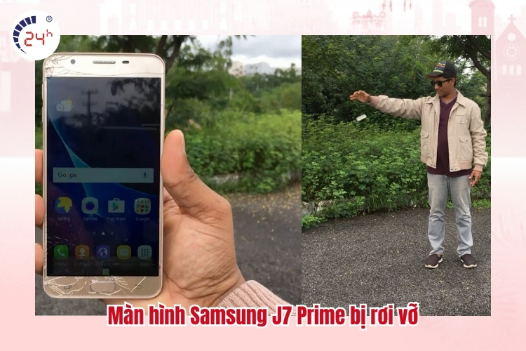 Màn hình Samsung J7 Prime bị rơi vỡ