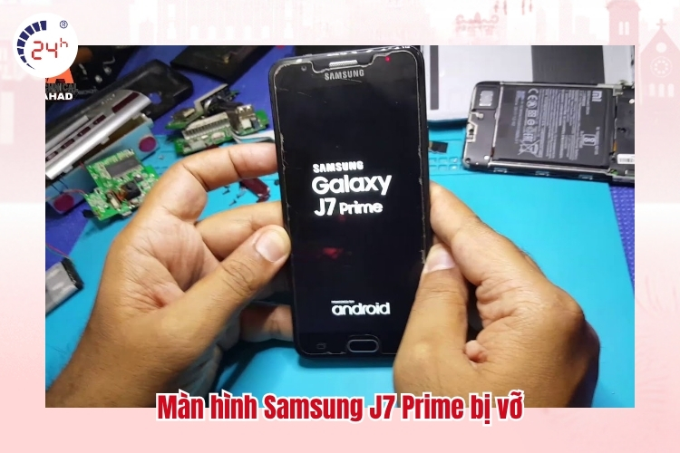 Màn hình Samsung J7 Prime bị vỡ