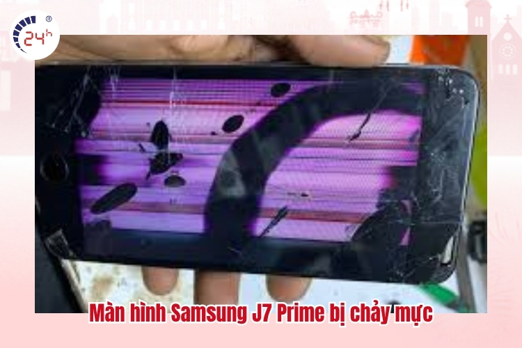 Màn hình Samsung J7 Prime bị chảy mực