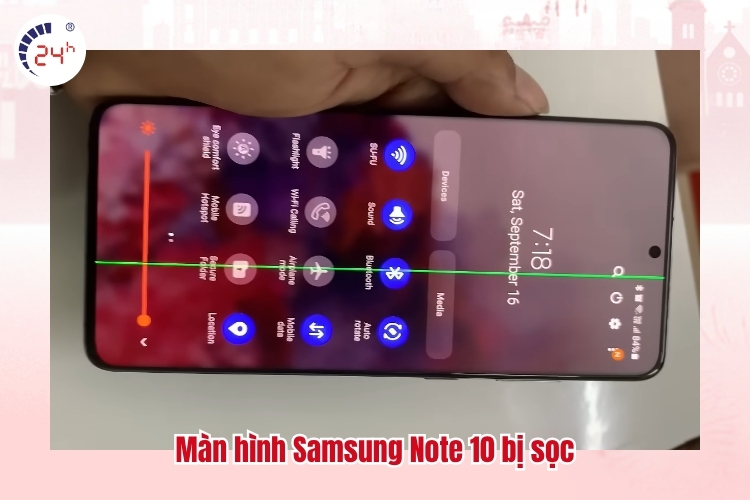 Màn hình Samsung Note 10 bị sọc
