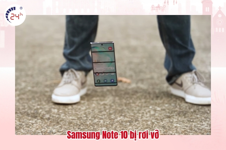 Samsung Note 10 bị rơi vỡ