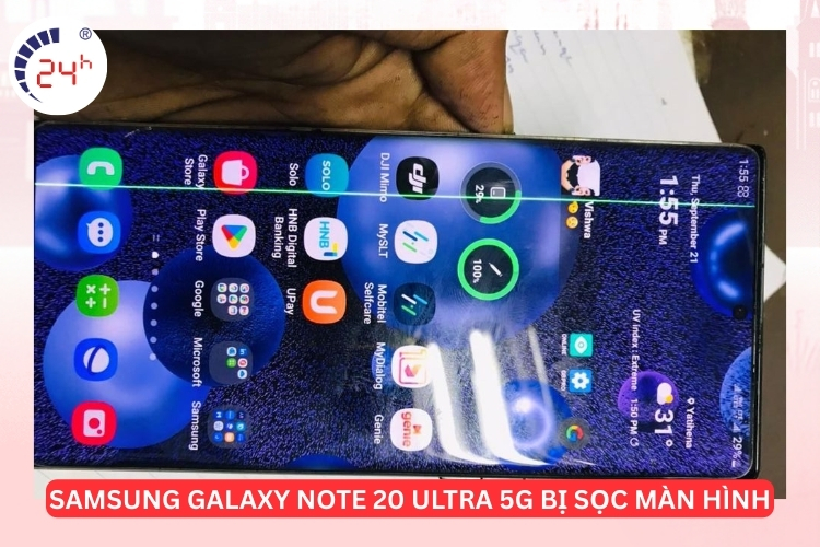 màn hình Samsung Galaxy Note 20 Ultra 5G bị sọc