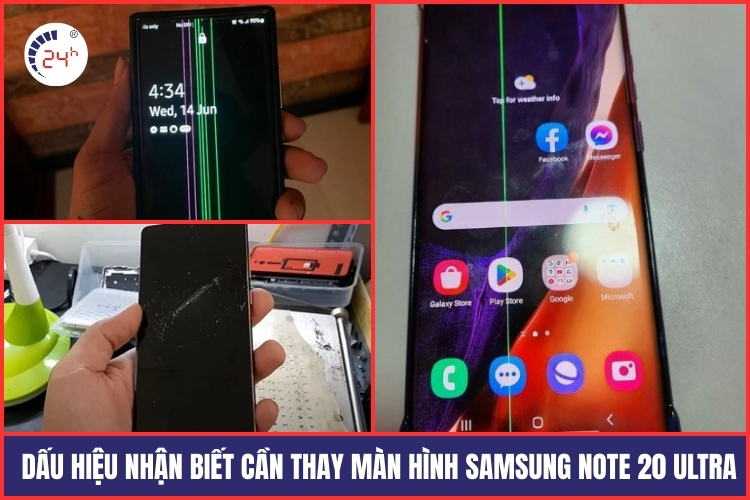 Dấu hiệu nhận biết cần thay màn hình Note 20 Ultra