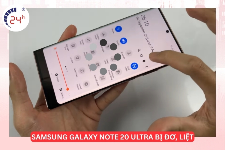 màn hình Note 20 Ultra bị đơ