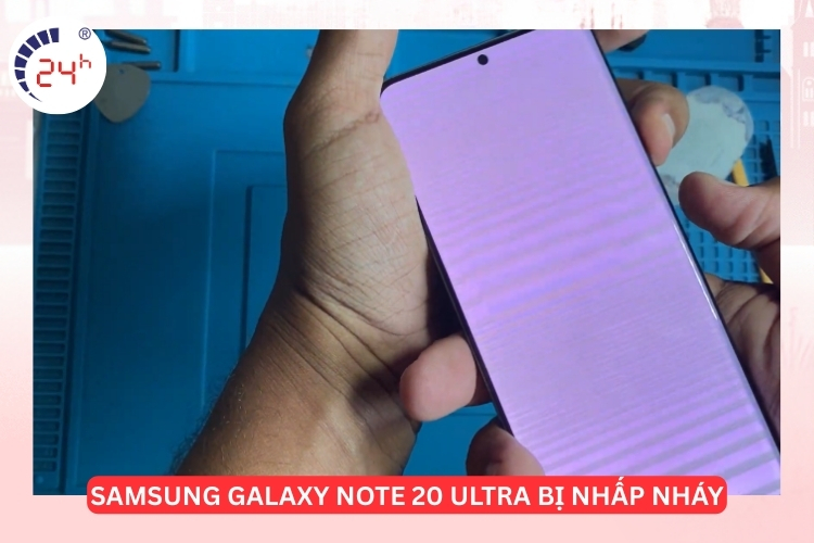 màn hình Note 20 Ultra nhấp nháy