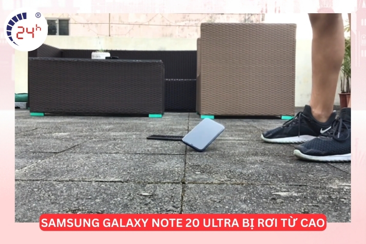 màn hình Note 20 Ultra bị rơi rớt