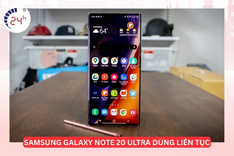 màn hình Note 20 Ultra sử dụng liên tục