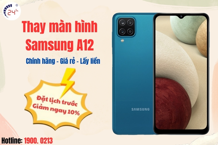 Thay màn hình Samsung A12