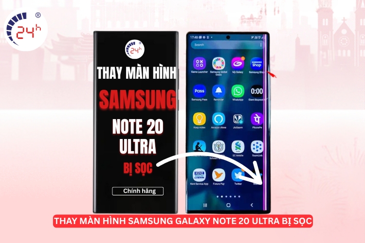Sửa sọc màn hình Samsung Galaxy Note 20 Ultra