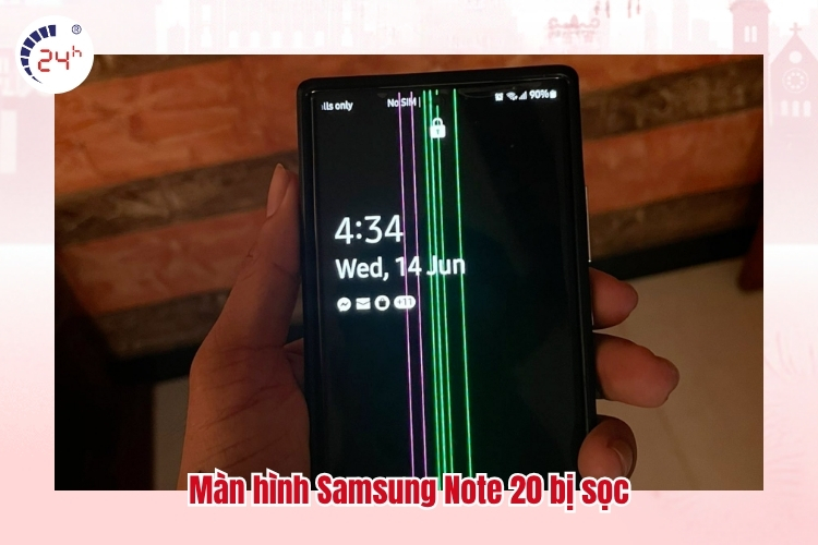 Màn hình Samsung Note 20 bị sọc