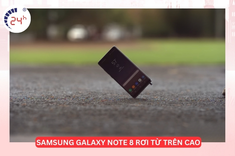 màn hình Samsung Galaxy Note 8 bị rơi từ cao