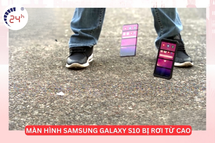 màn hình Samsung Galaxy S10 bị rơi