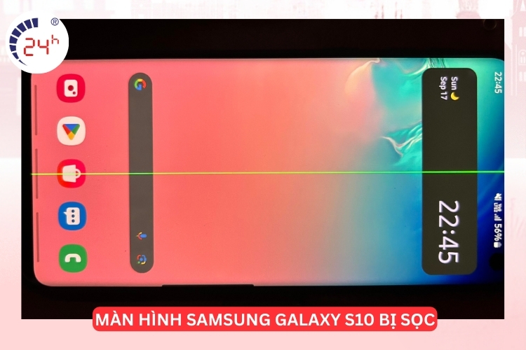 màn hình Samsung Galaxy S10 bị sọc