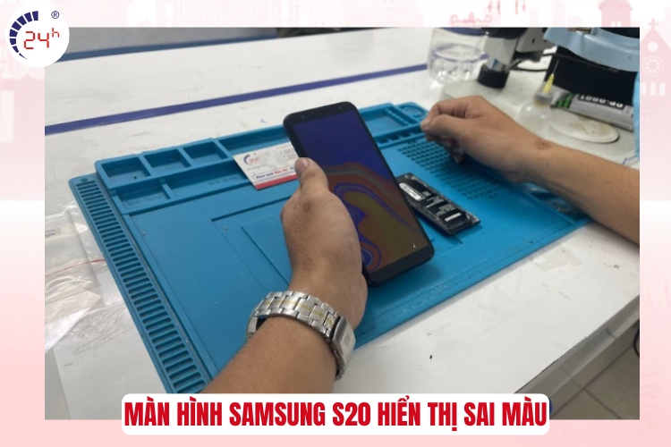 Màn hình Samsung S20 bị hiển thị sai màu