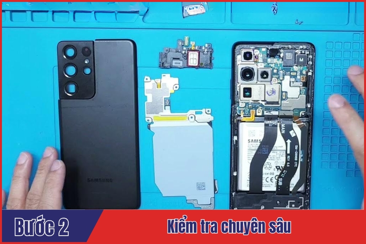 kiểm tra chuyên sâu màn hình Samsung S21 Ultra