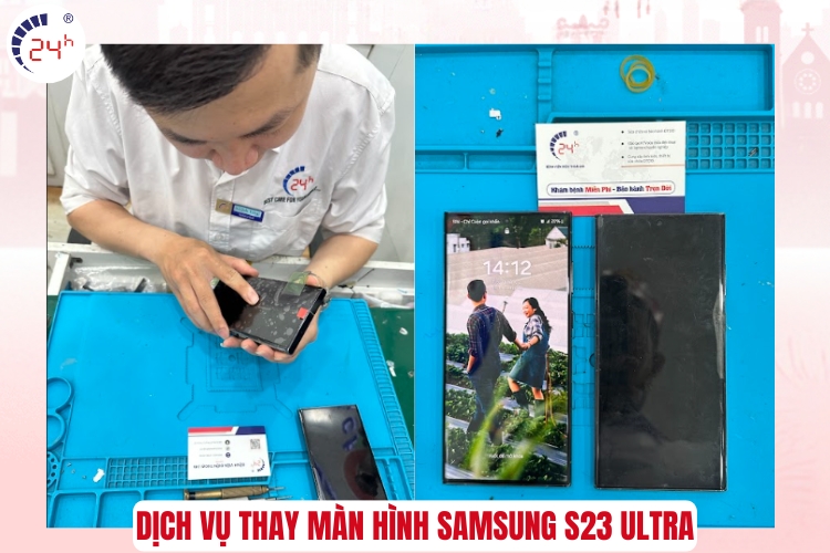 Dịch vụ thay màn hình Samsung S23 Ultra uy tín tại TPHCM