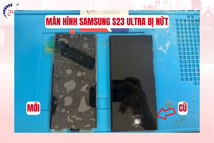 Màn hình Samsung S23 Ultra bị nứt