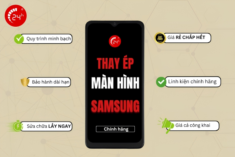 cam kết thay màn hình samsung tại chamsocdidong.com