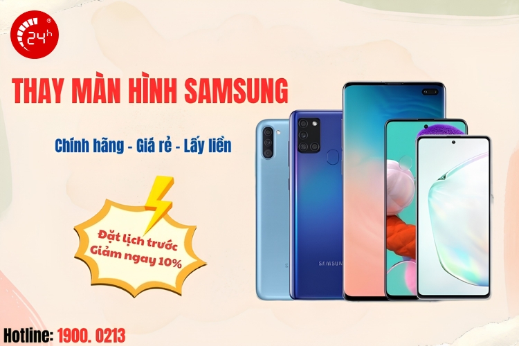 bảng giá thay màn hình Samsung được cập nhật mới nhất 2026