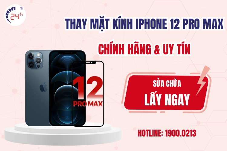 thay mặt kính iphone 12 pro max