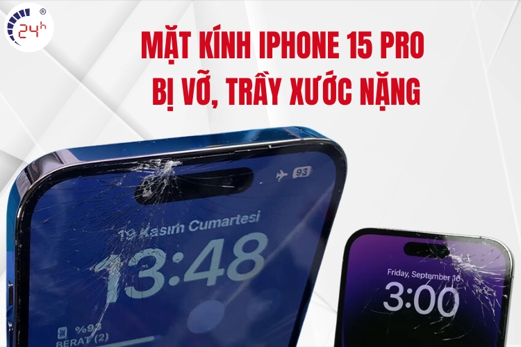 khi nào cần thay mặt kính iphone 15 pro