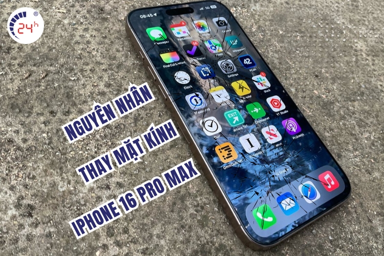 thay mặt kính iPhone 16 Pro Max