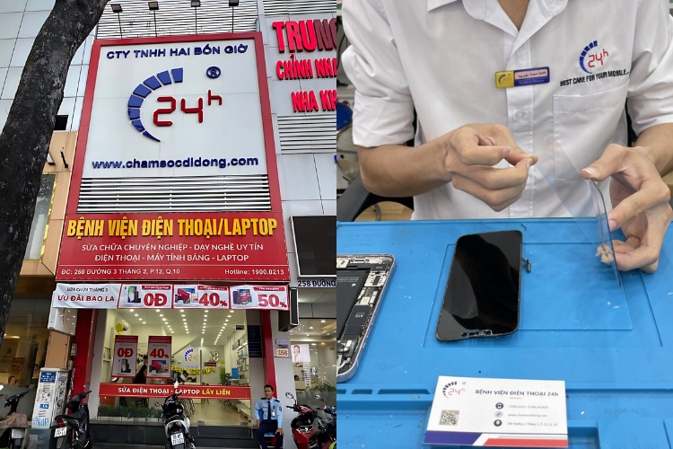 thay mặt kính iPhone 16 Pro Max