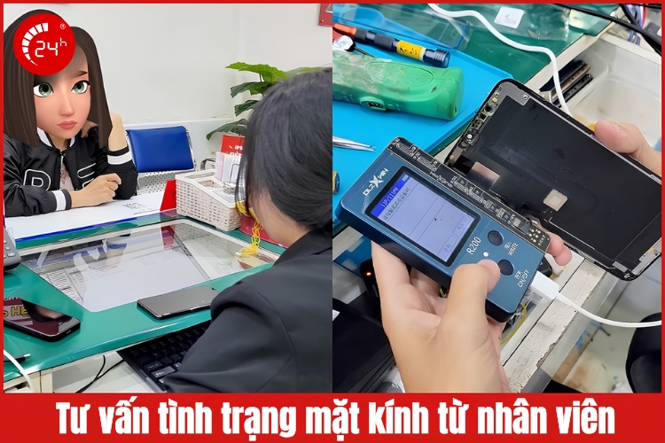 Tư vấn thay mặt kính từ nhân viên