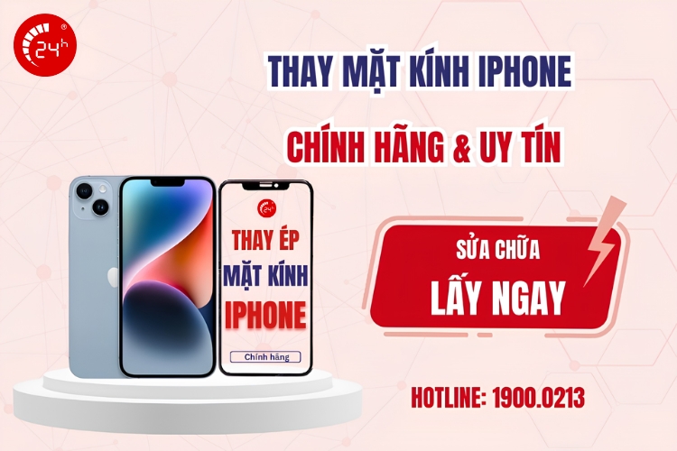 thay mặt kính iPhone
