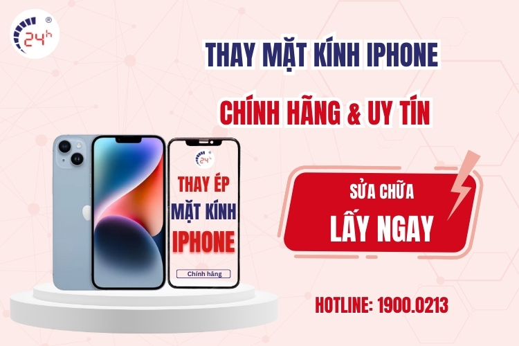 thay mặt kính iPhone chính xác