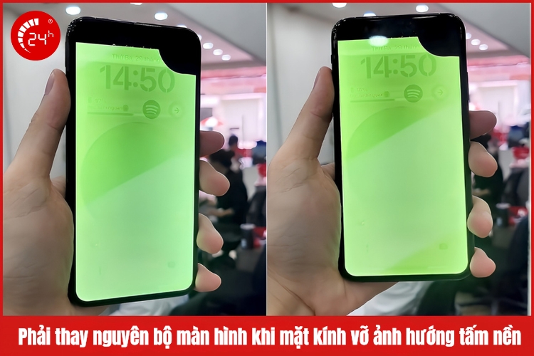 trường hợp cần thay màn hình