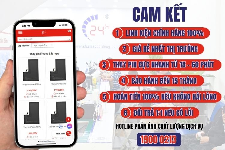 Những cam kết của Bệnh Viện Điện Thoại, Laptop 24h đối với quý khách hàng